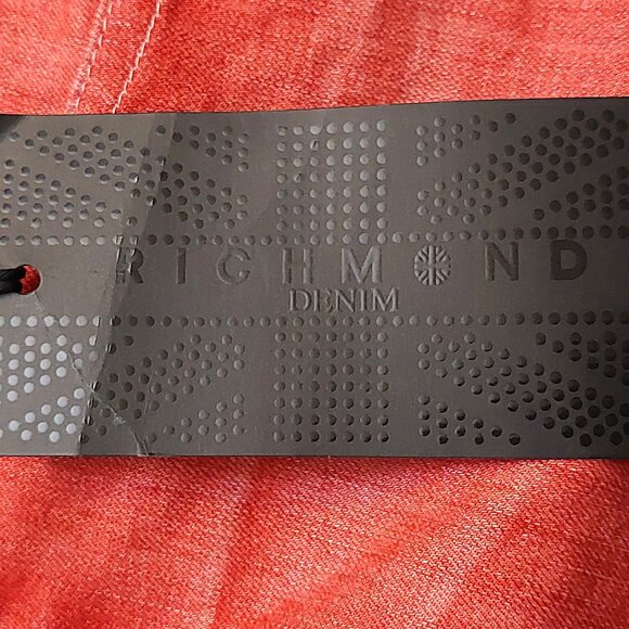 John Richmond Red Denim Capri Cropped Jeans Sz 28 NWT - Picture 11 of 11